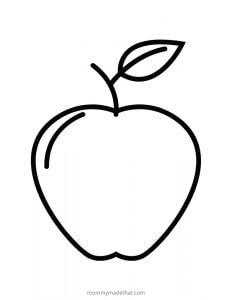Free Printable Apple Template