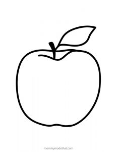 Free Printable Apple Template