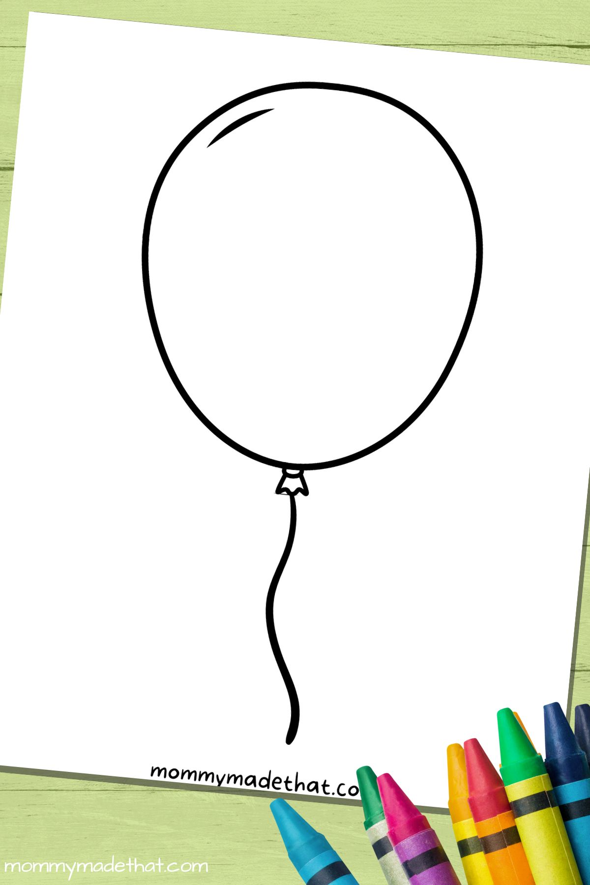 printable balloon template