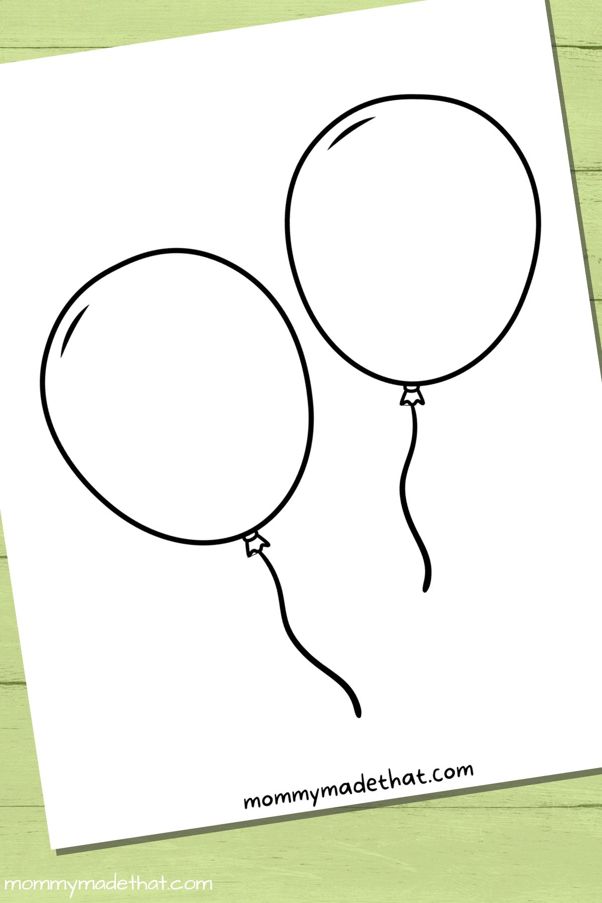 printable balloon templates