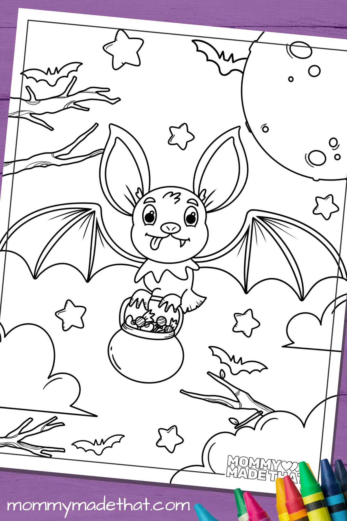 bat coloring sheets