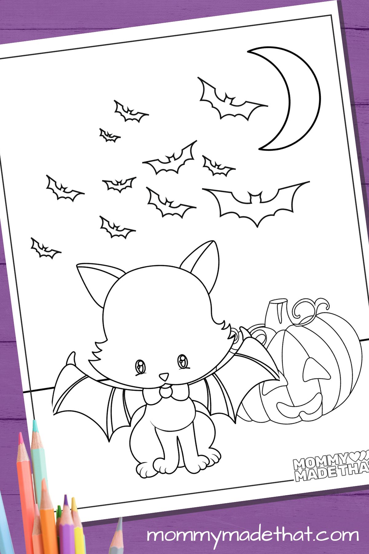 bat coloring pages