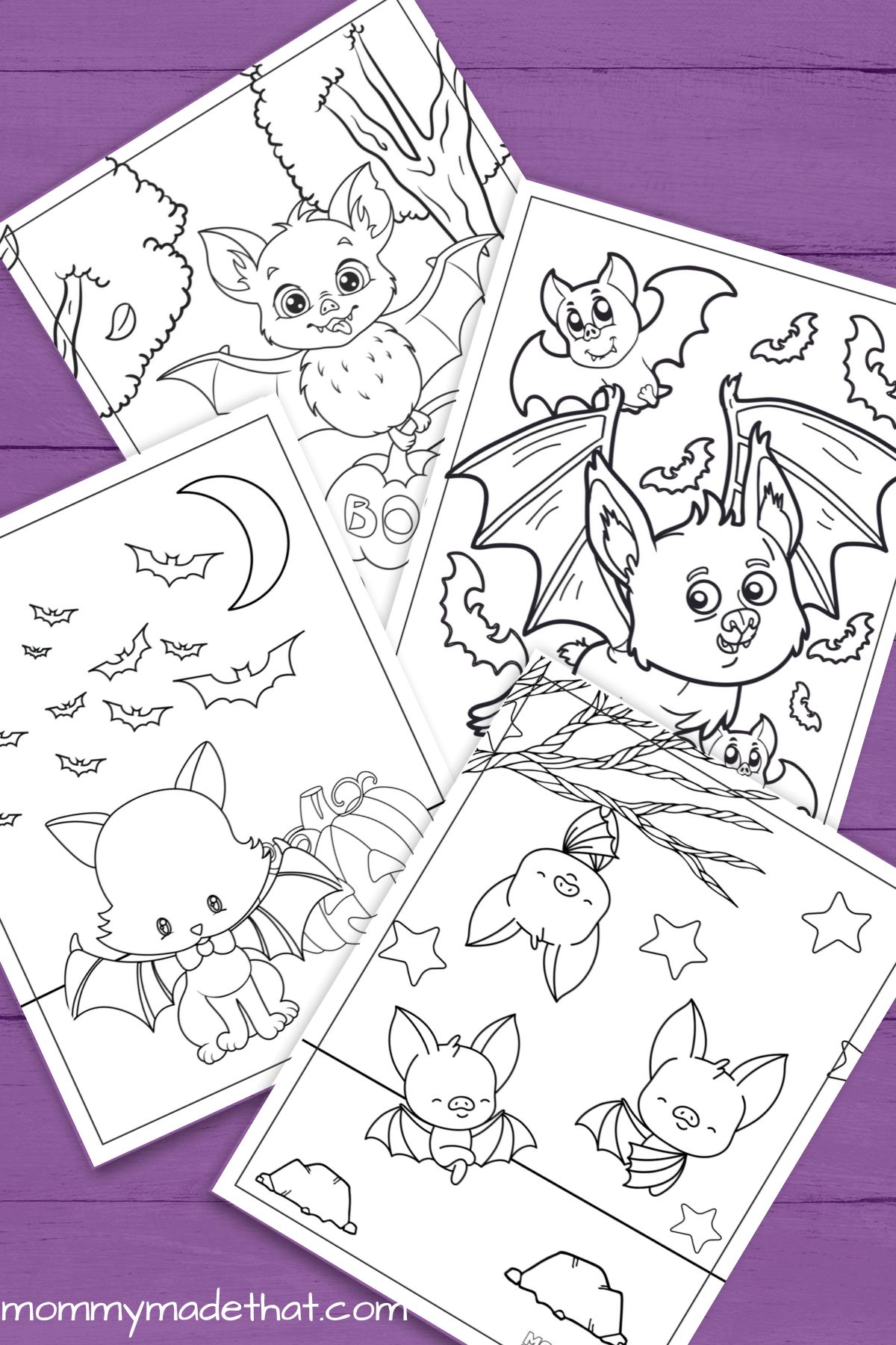 Fun Bat Coloring Pages (Lots of Free Printables!)