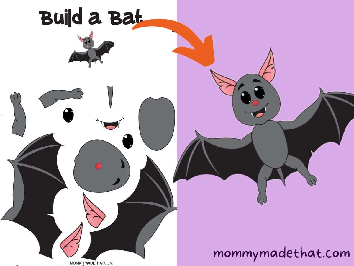 build a bat craft template