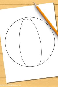 Image 7 for Printable Beach Ball Template