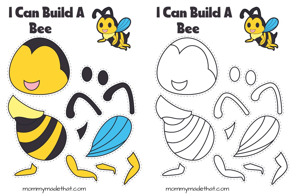 bee craft template