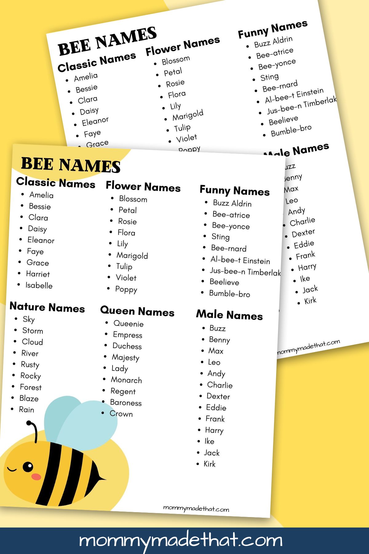 bee names