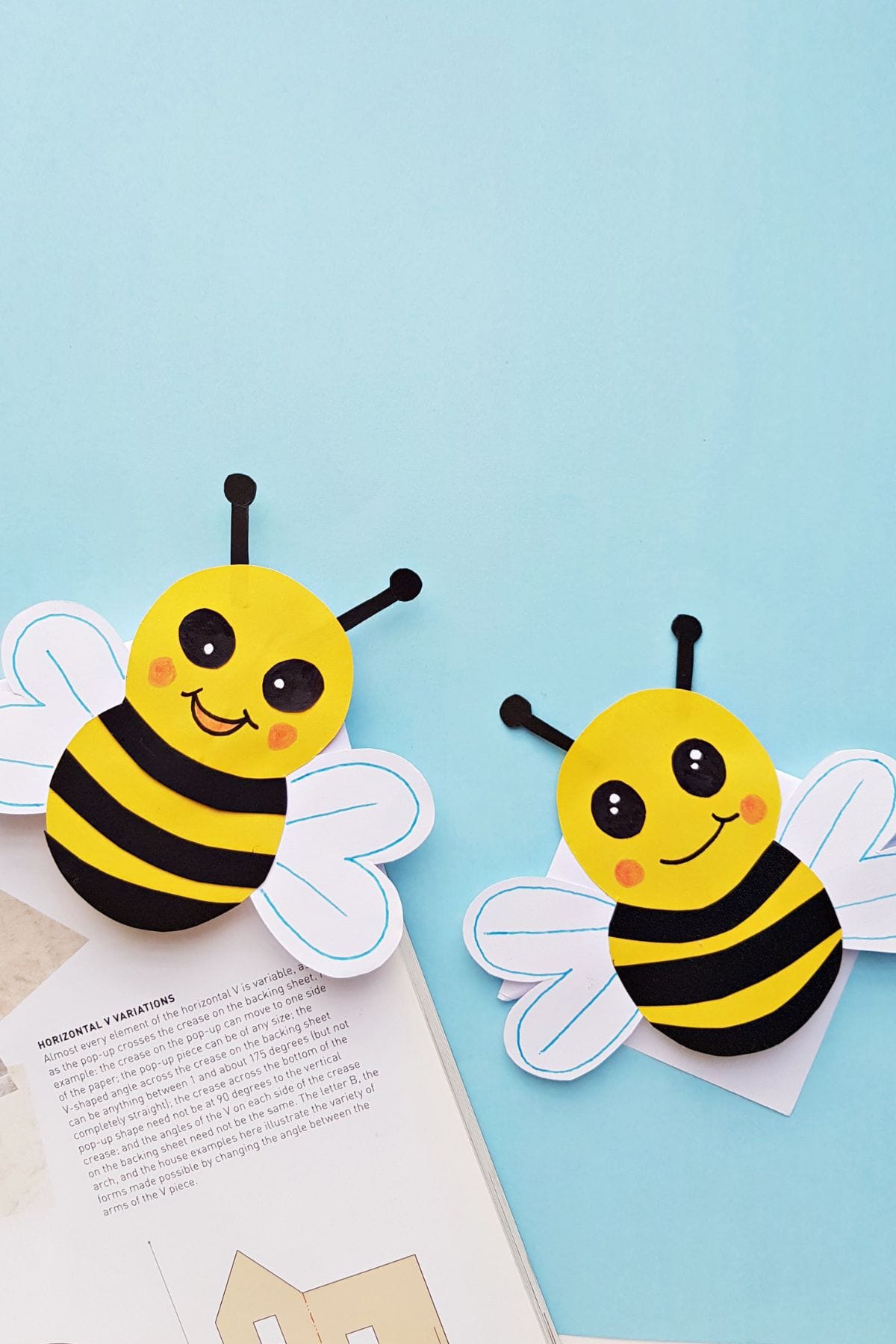 Bee printable craft.