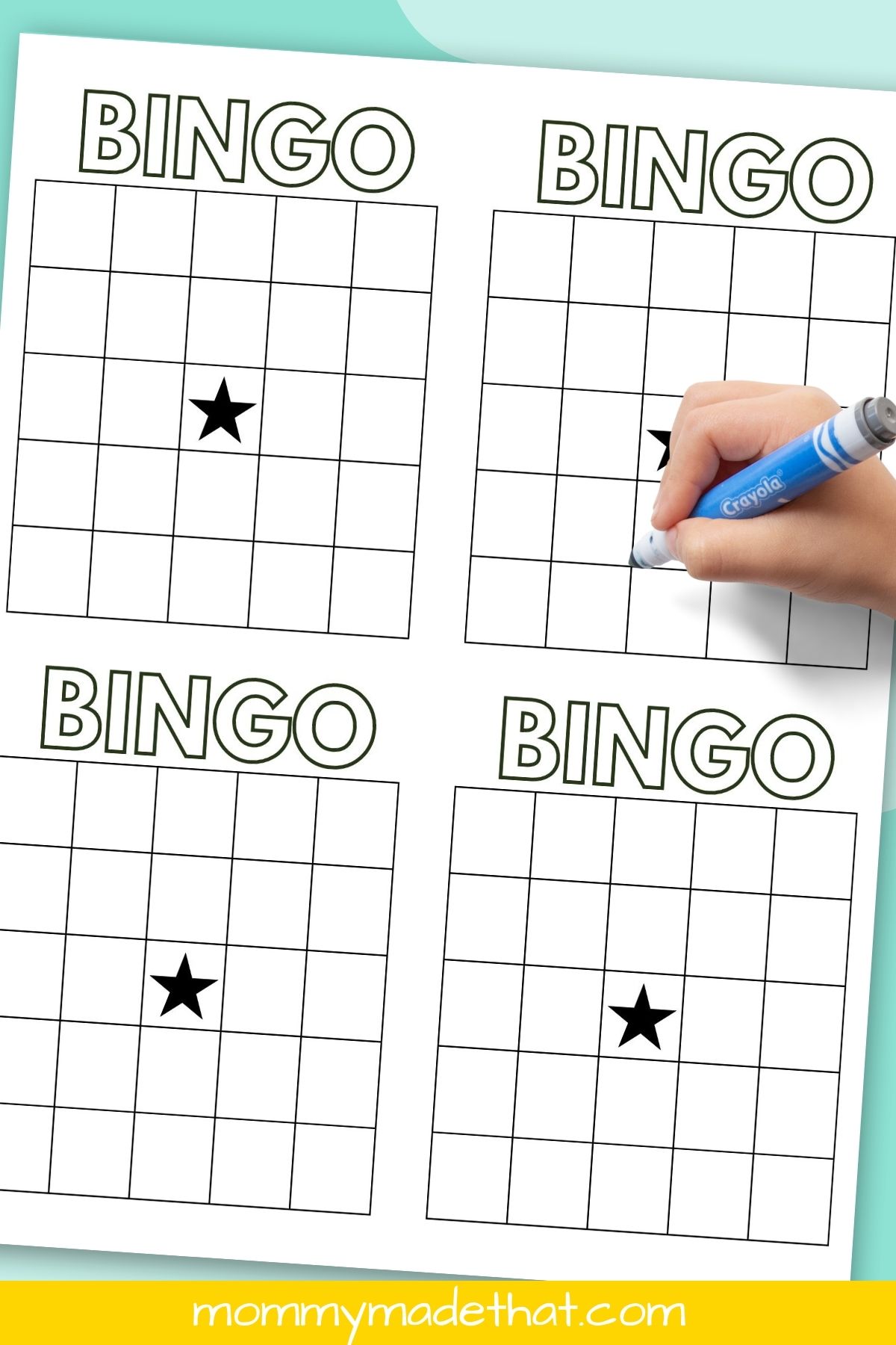 A Free Blank Bingo Card Template - Bingo Card Creator