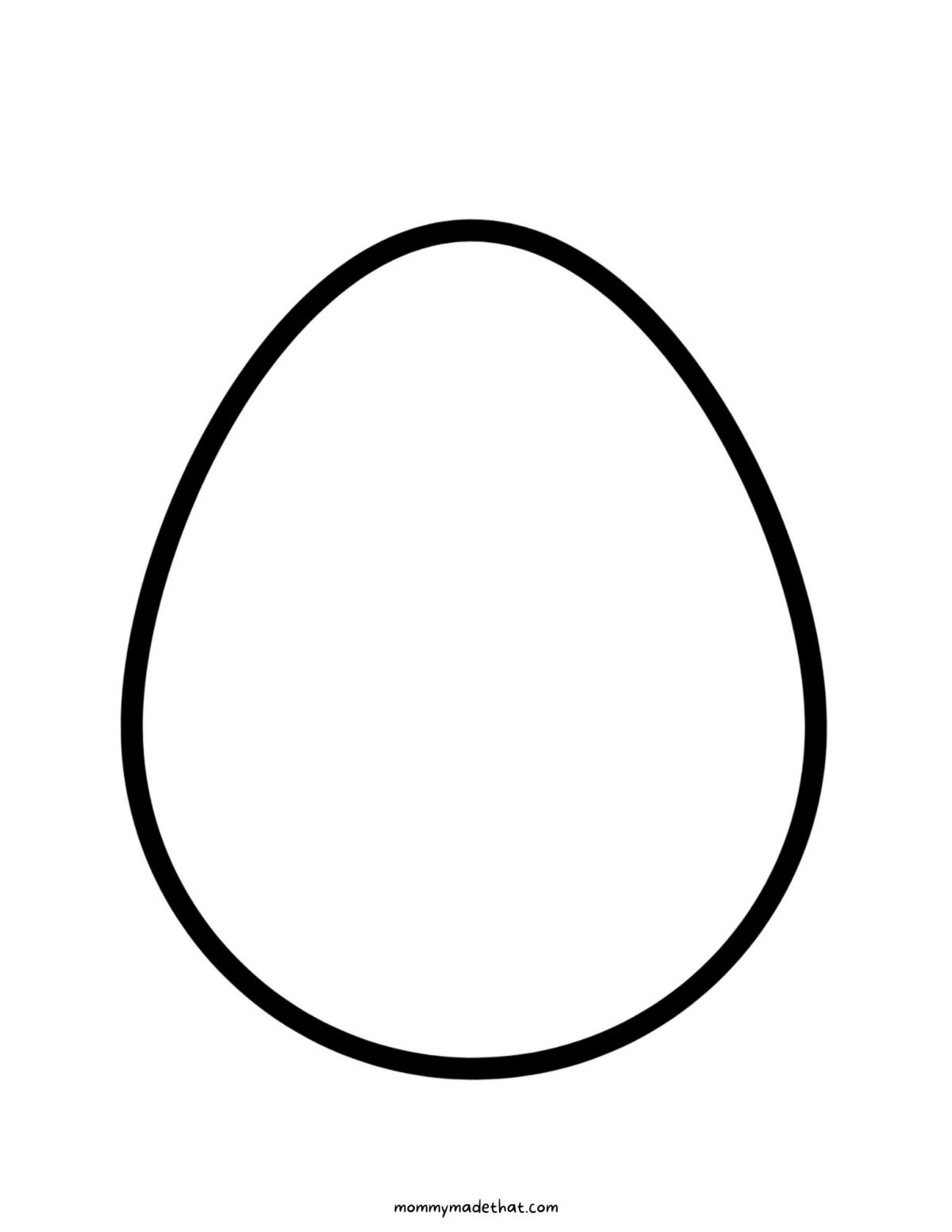 blank egg template