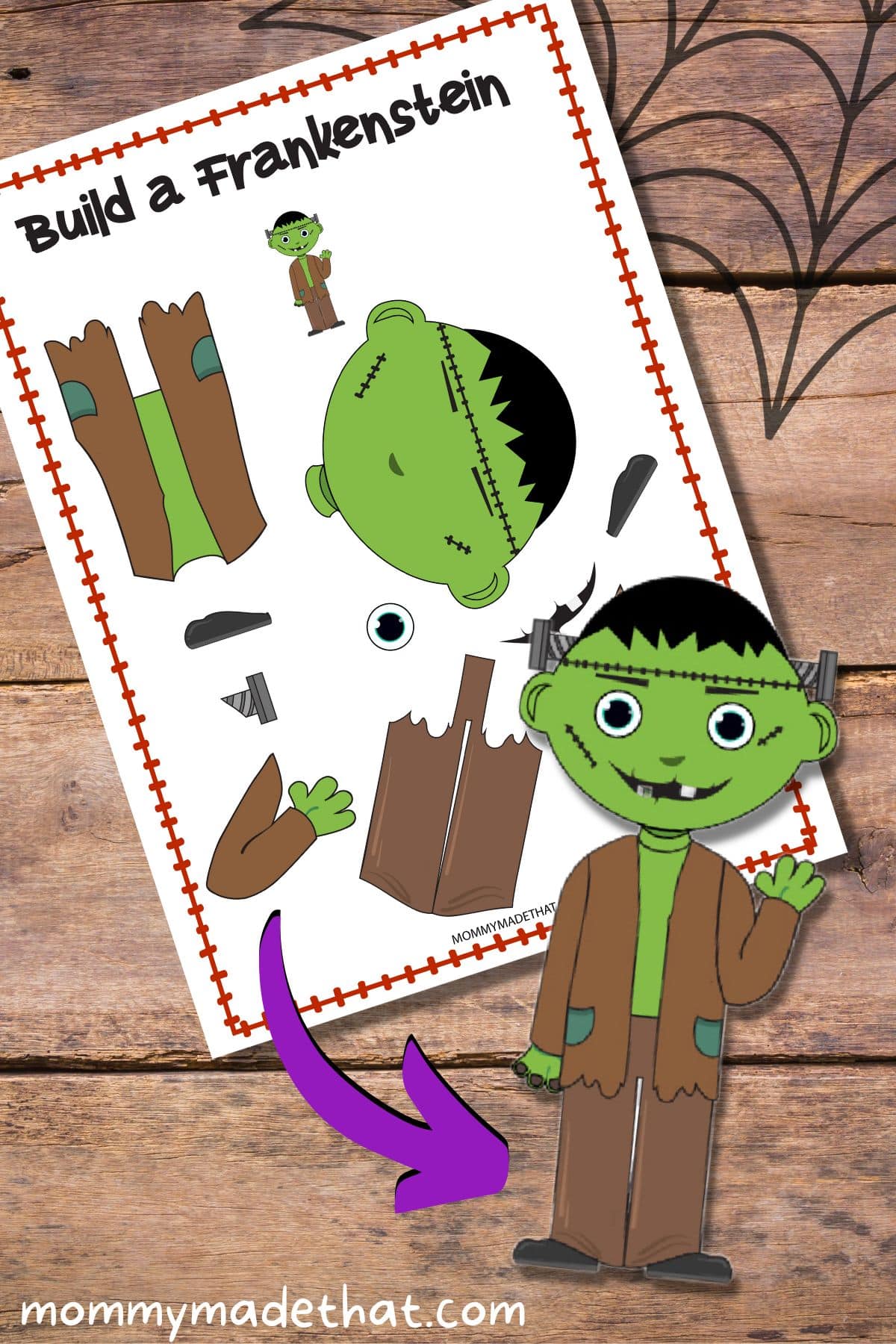 Build a Frankenstein Craft template