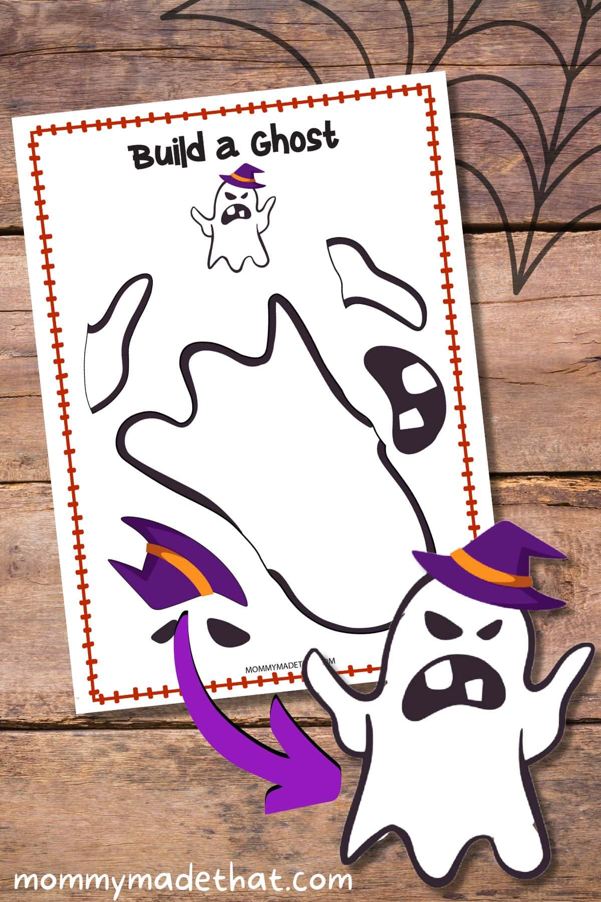 Build a Ghost Printout (Free Printable Template Perfect for Halloween)