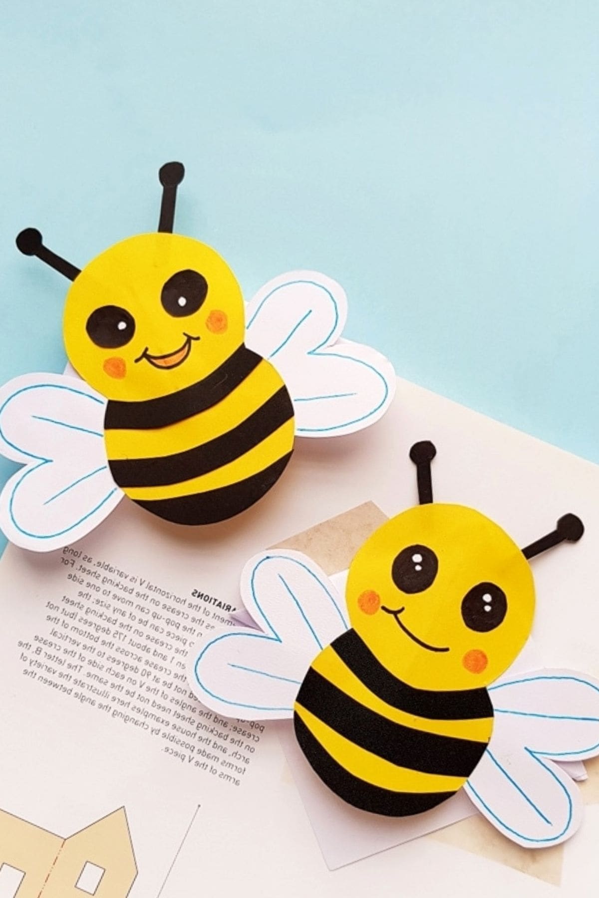 bee bookmark craft for kids