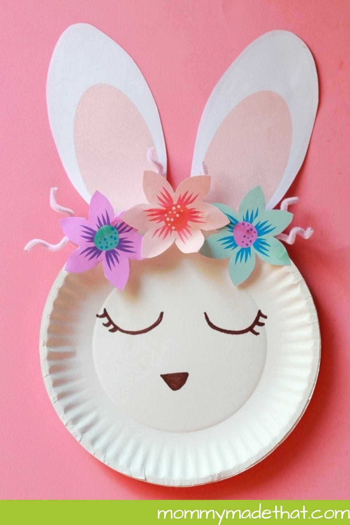 paper plate bunny craft