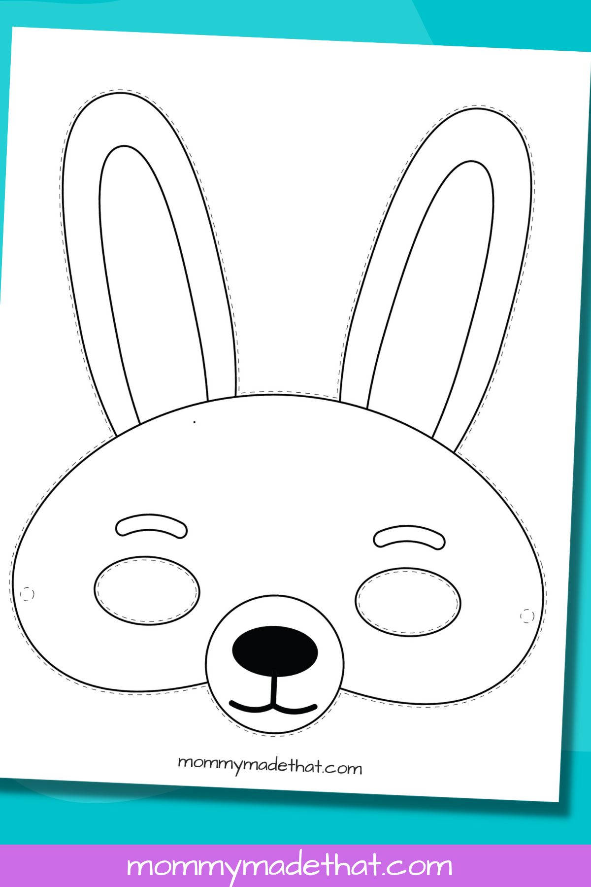 bunny mask template
