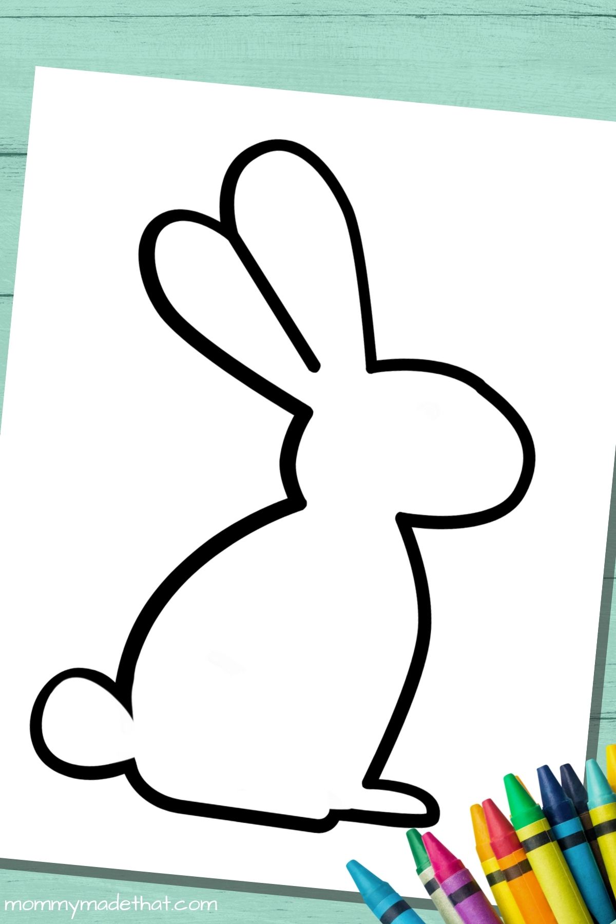 Large bunny rabbit template