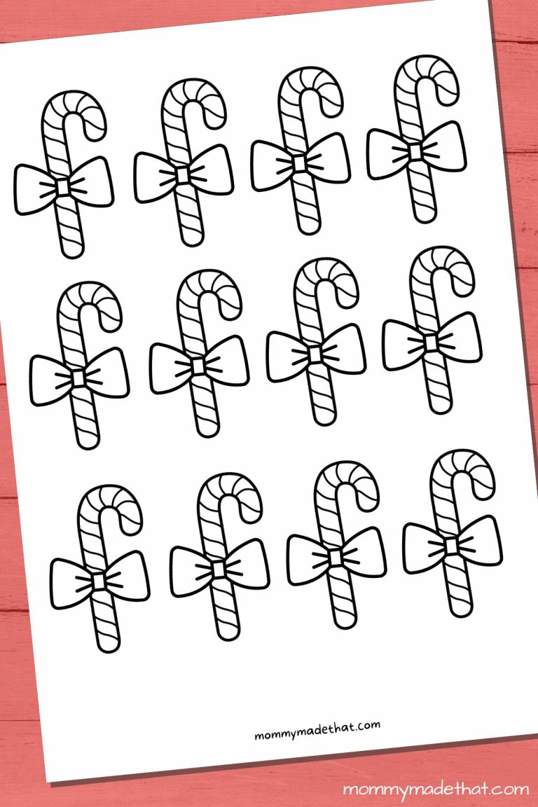 Adorable Candy Cane Templates Free - Candy Cane Templates 6 768x1152 