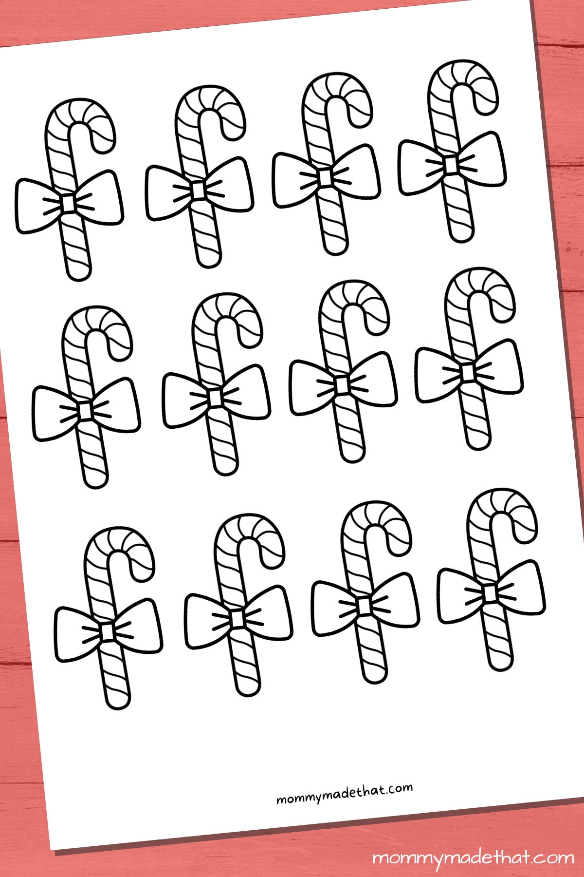 free printable candy cane templates