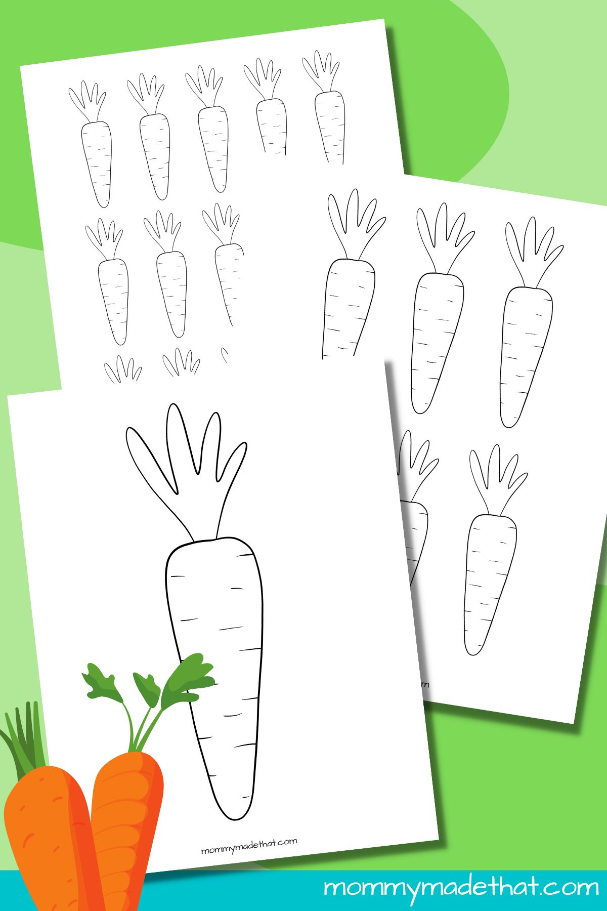 Template Of A Carrot