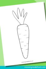 Carrot Templates (Free Printable Outlines)
