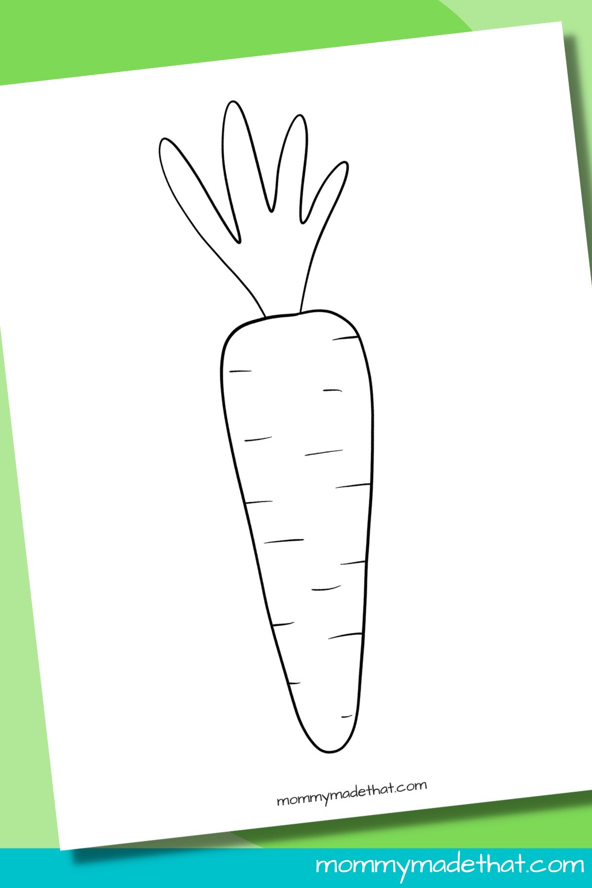 large carrot template