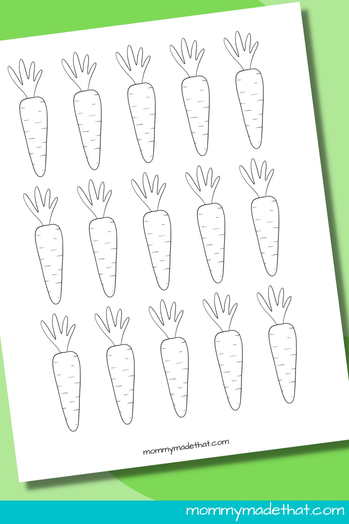 small carrot templates