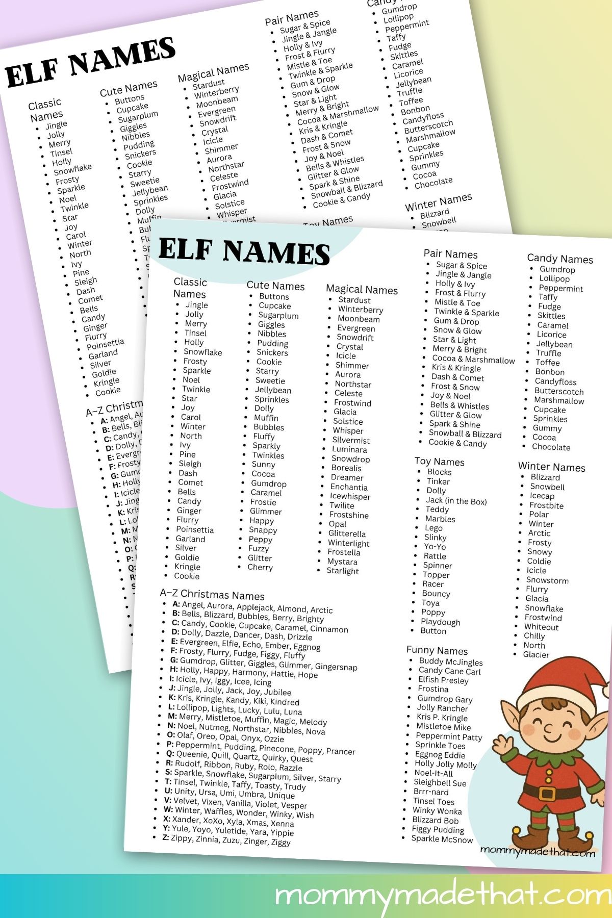 Christmas elf names.