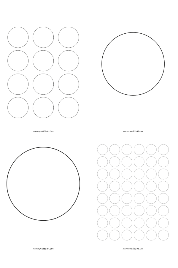 C Thru Circle Template Large & Small Circles