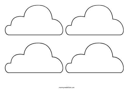 Free Printable Cloud Templates For Fun Spring Crafts