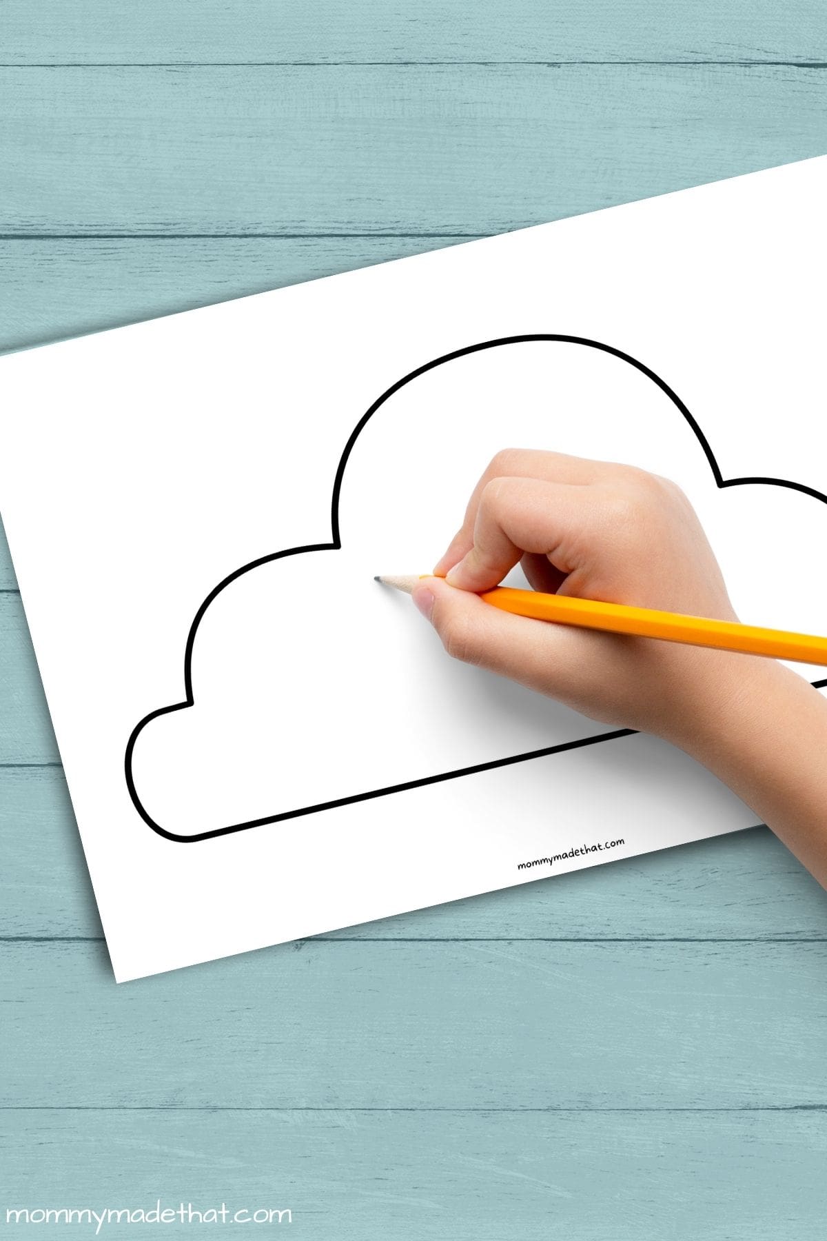 printable cloud template