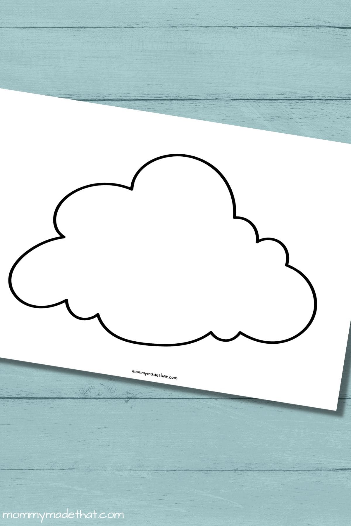 free cloud template printable