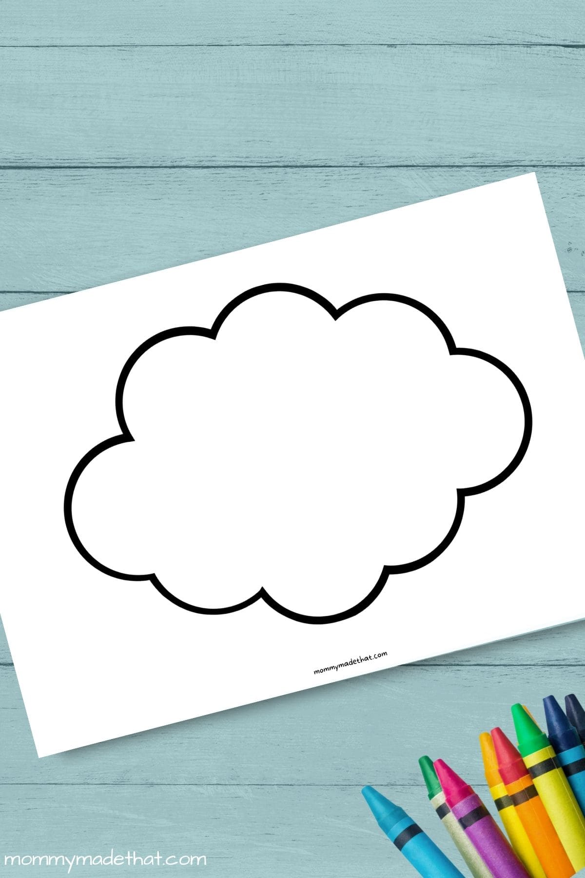 cloud cut out shapes printable