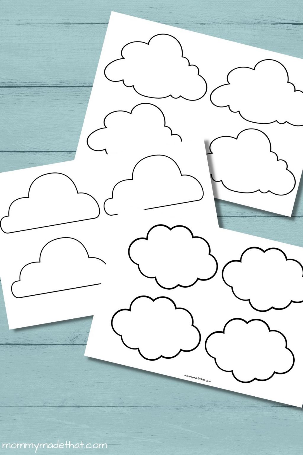Free Printable Cloud Templates for Fun Spring Crafts