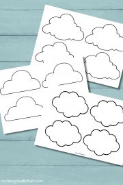 Free Printable Cloud Templates for Fun Spring Crafts