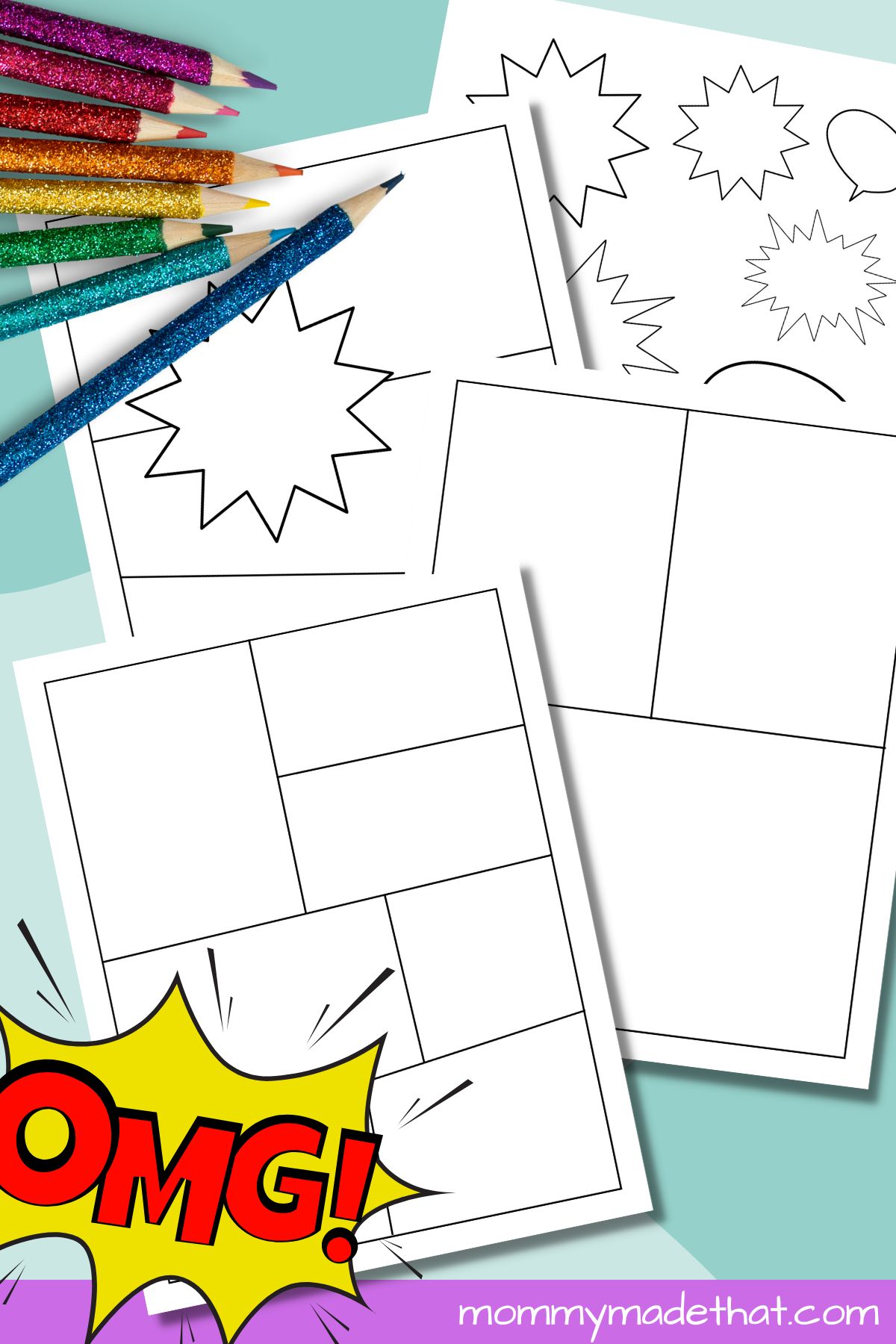 Comic Strip Templates (Free Printable Comic Book Pages)