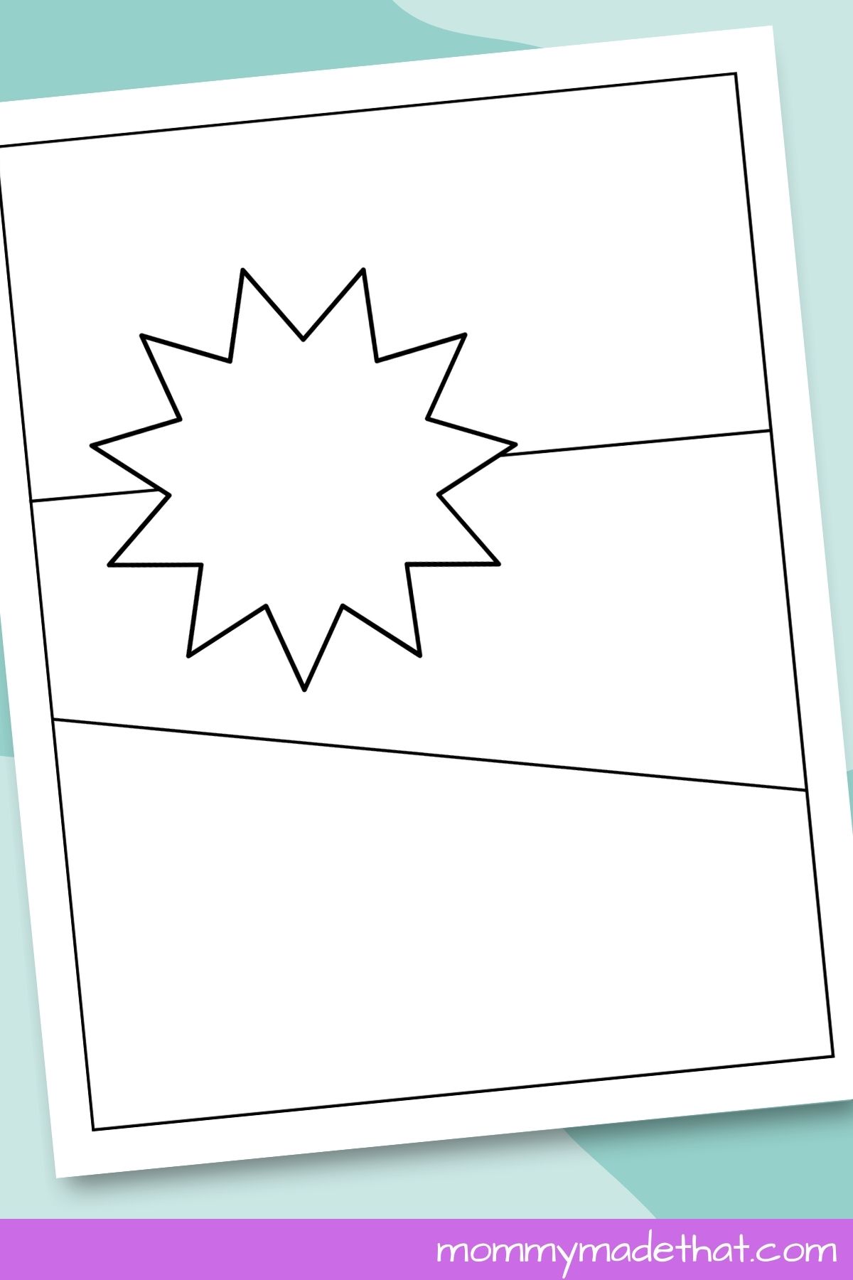 comic strip template starburst