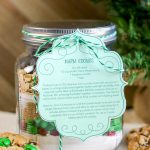cookie mix in a mason jar gift