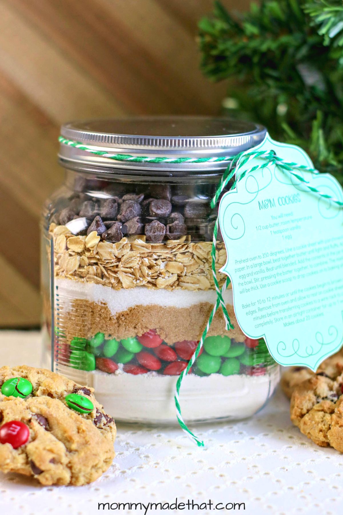 M&M Cookie Mix in a Jar: A Yummy Gift