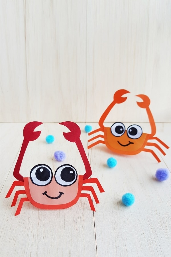 Super Cute Crab Craft For Kids