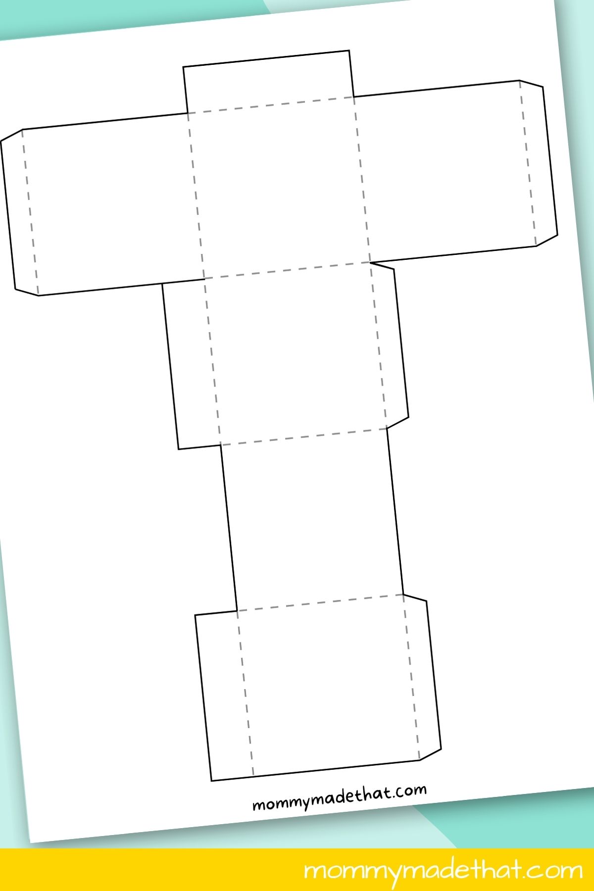 printable cube template