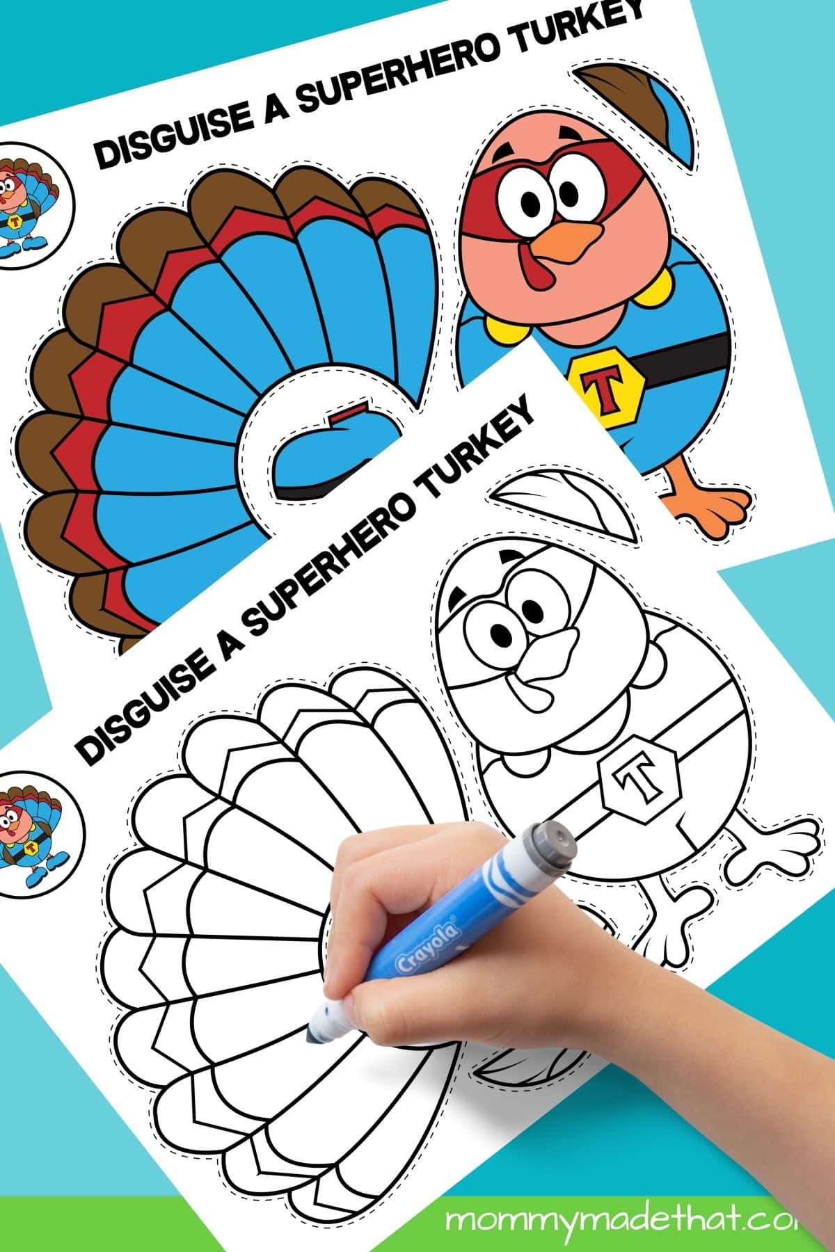 disguise a turkey superhero