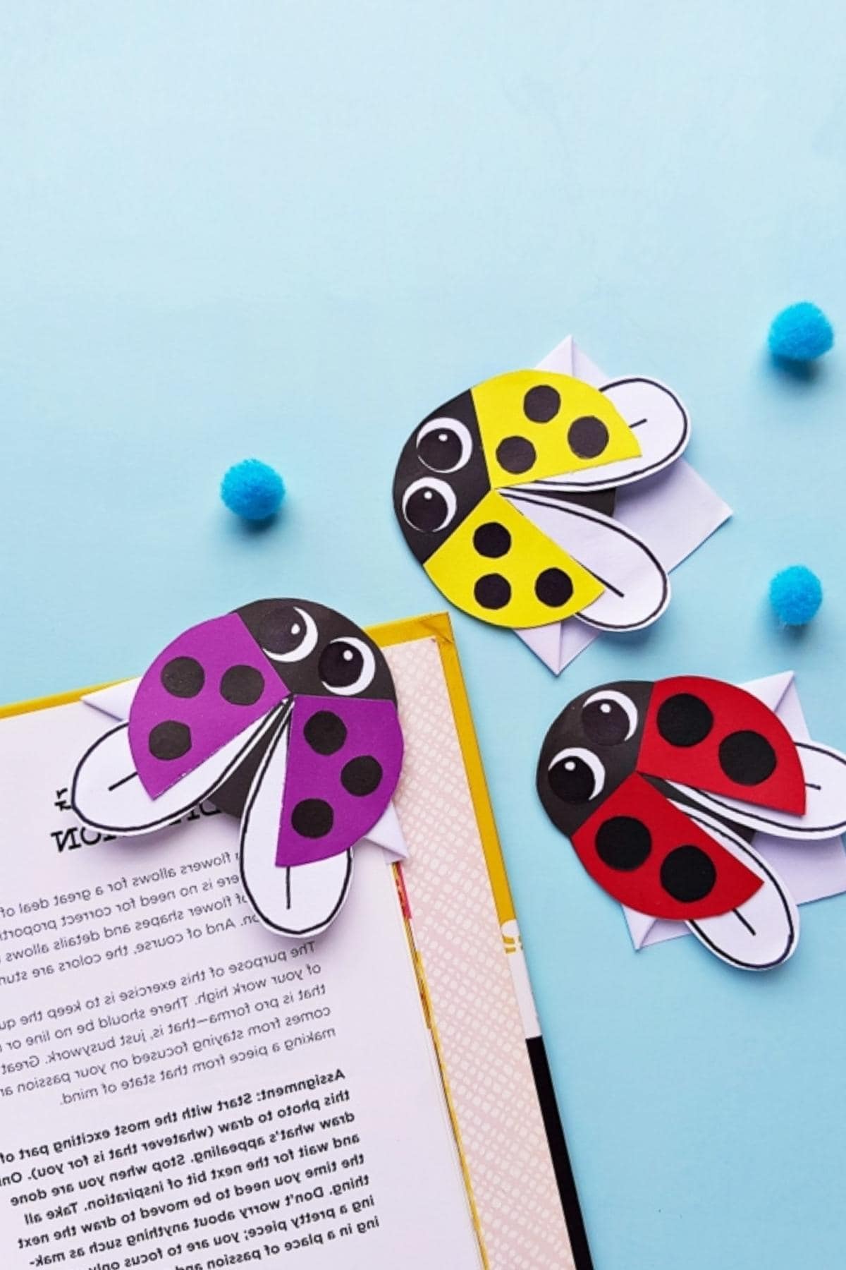 ladybug bookmark craft for kids