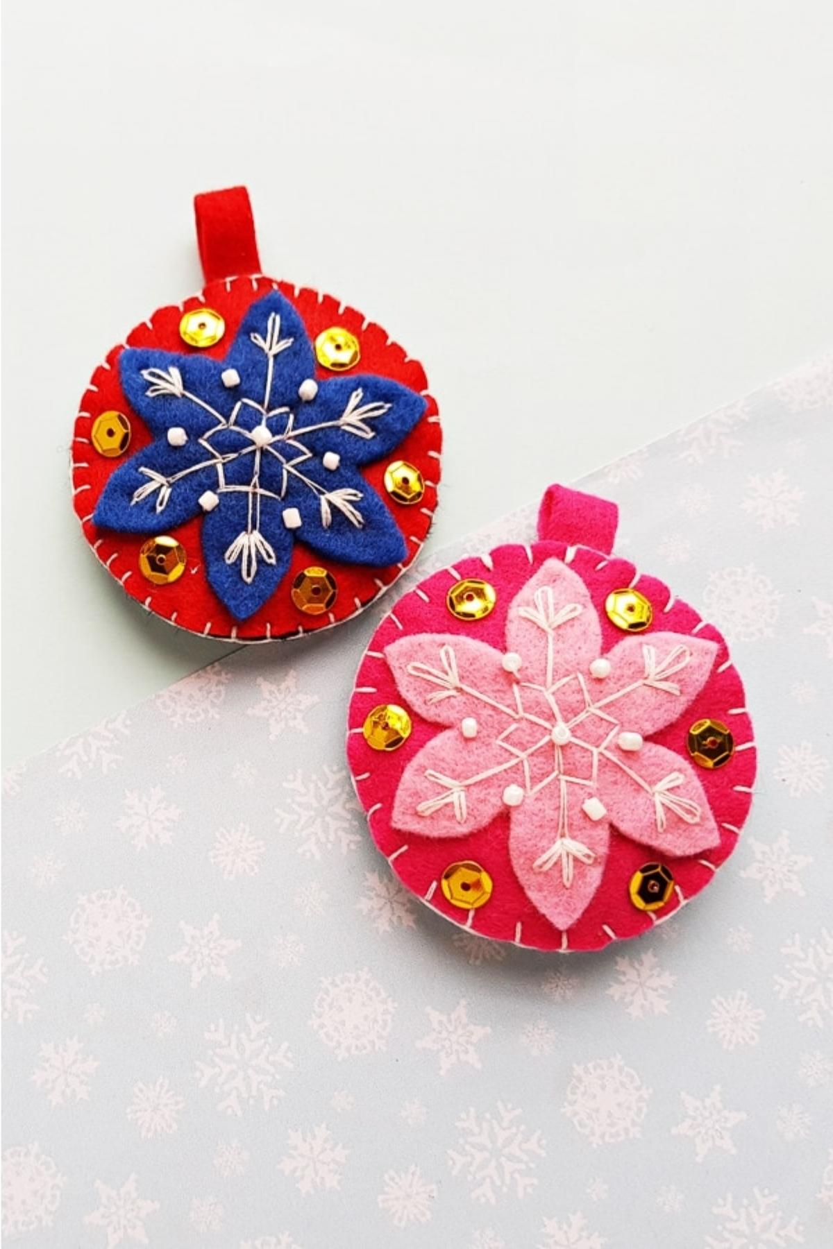 easy felt ornaments 