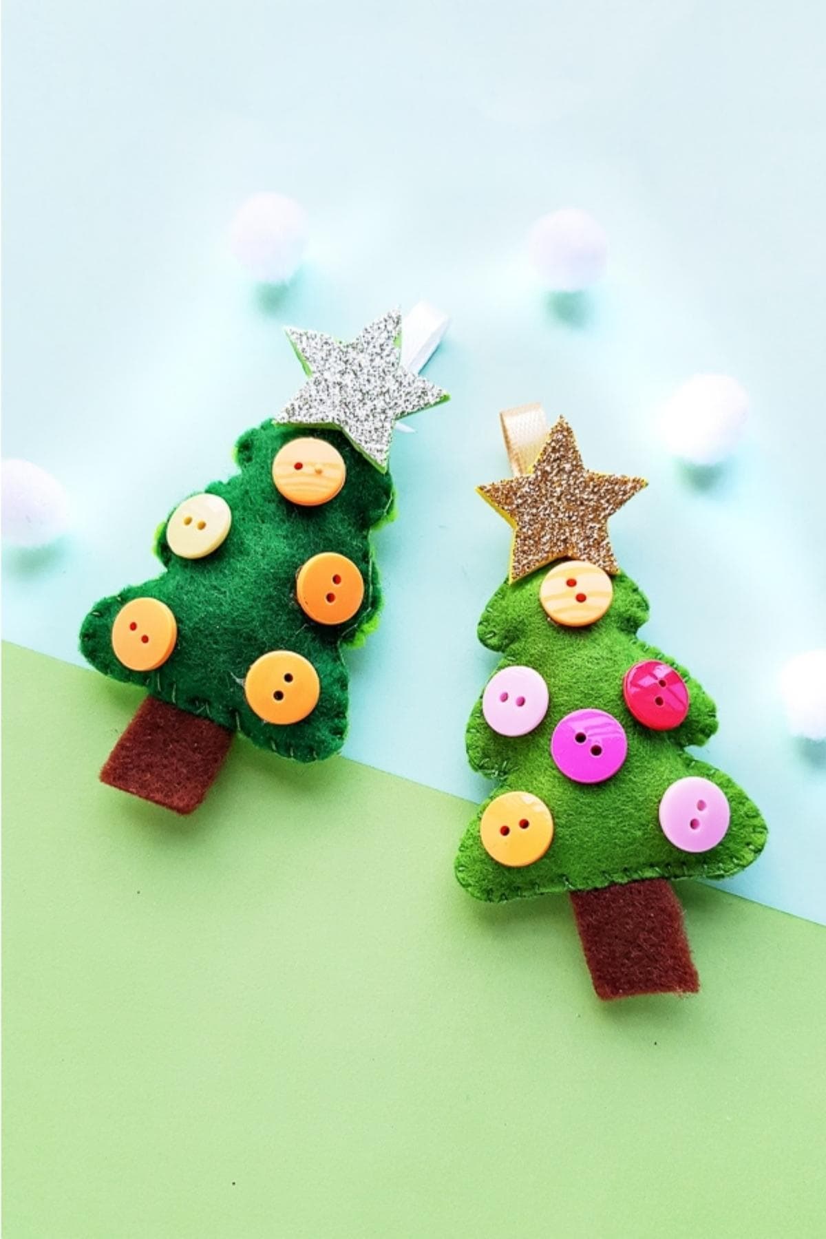 DIY felt Christmas tree ornaments