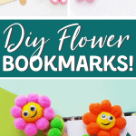 DIY flower bookmark craft