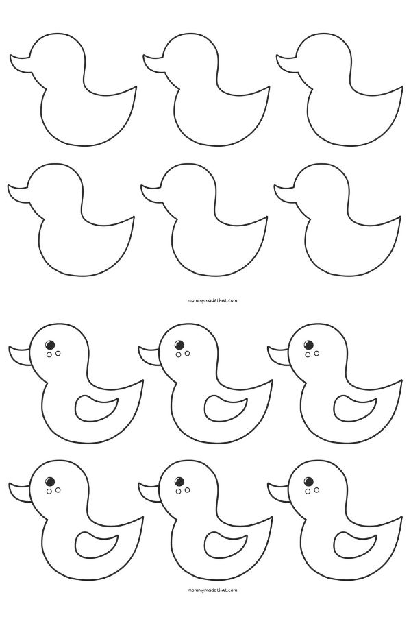 Printable Duck Template