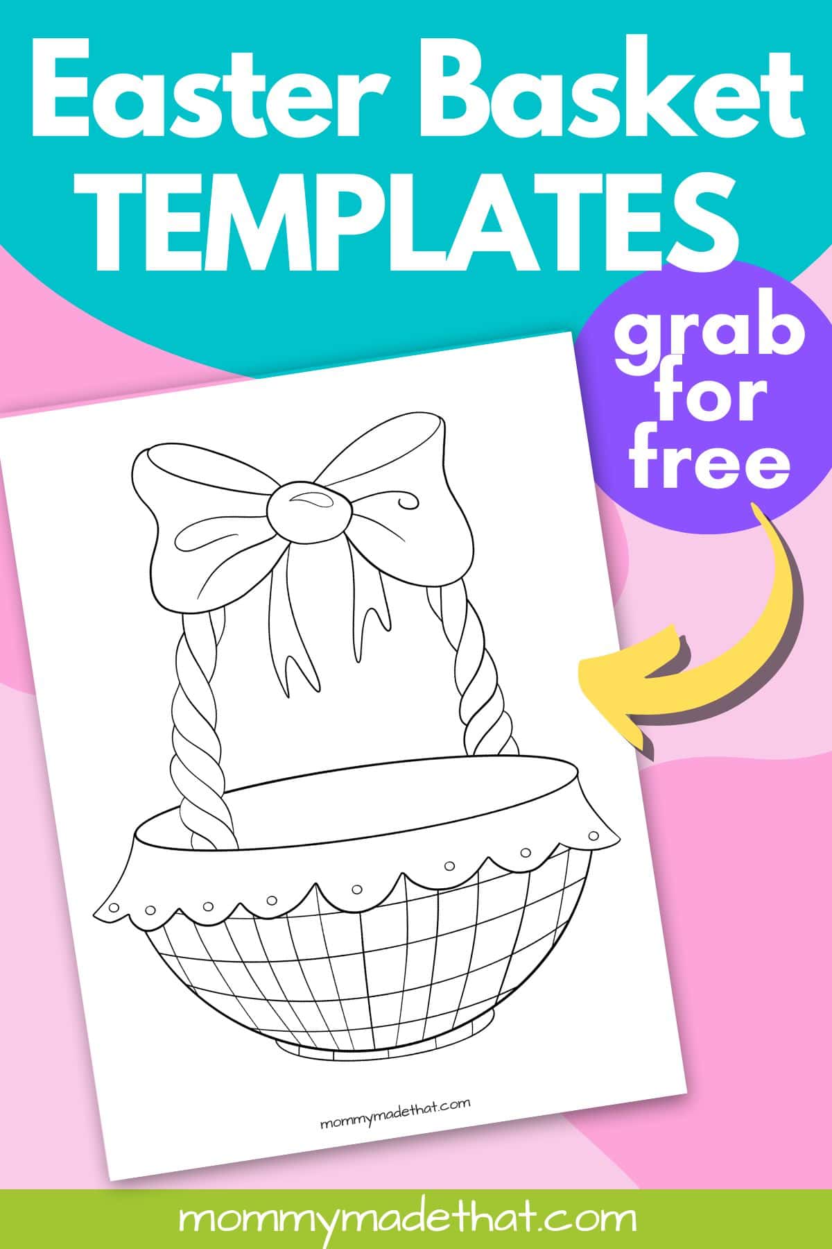 free printable easter basket template