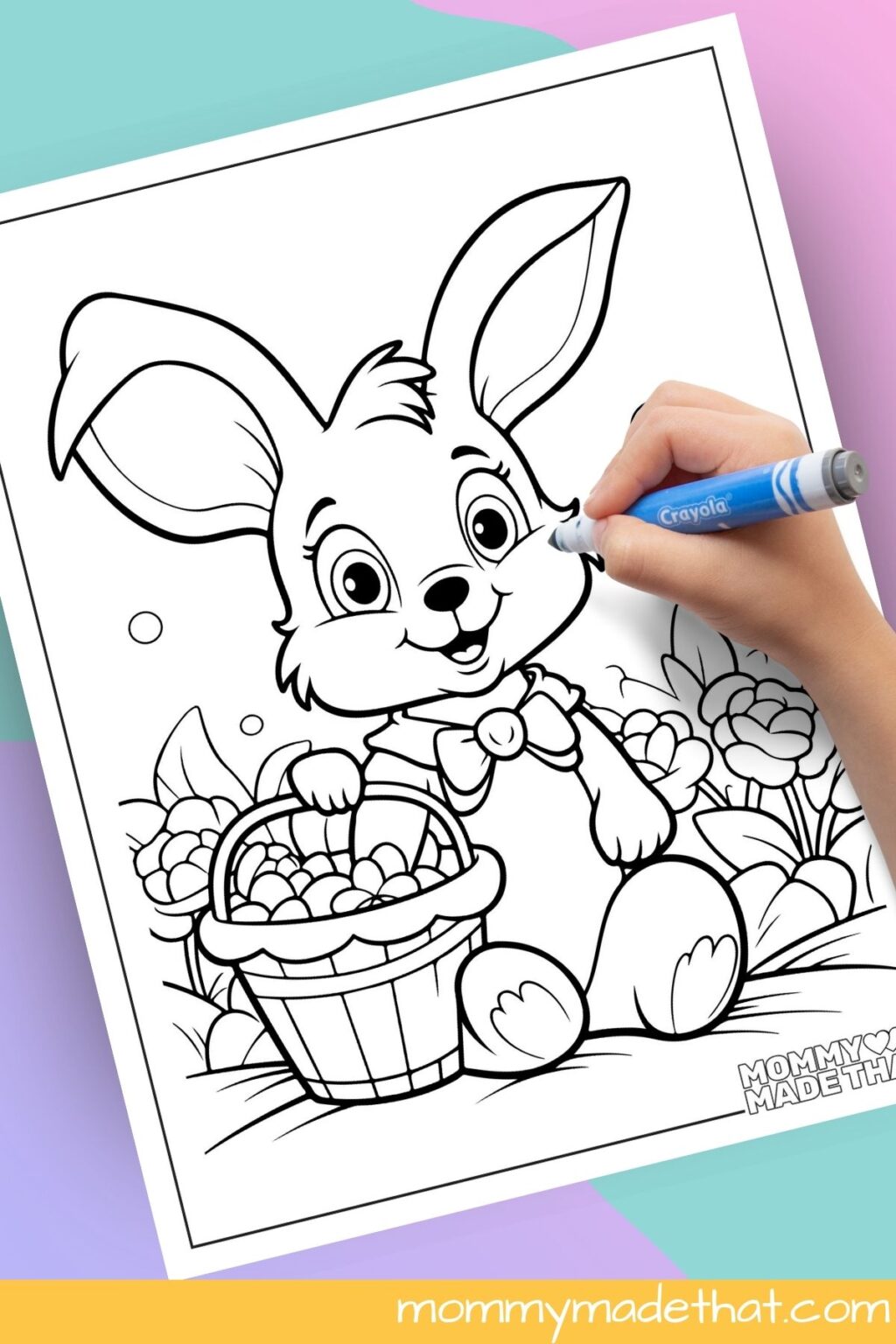 Easter Bunny Coloring Pages (Free Printables!)