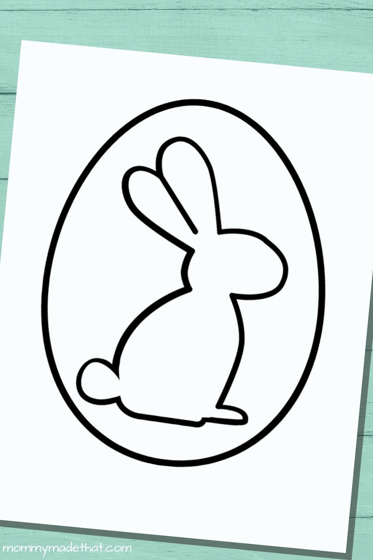 Free easter bunny outline