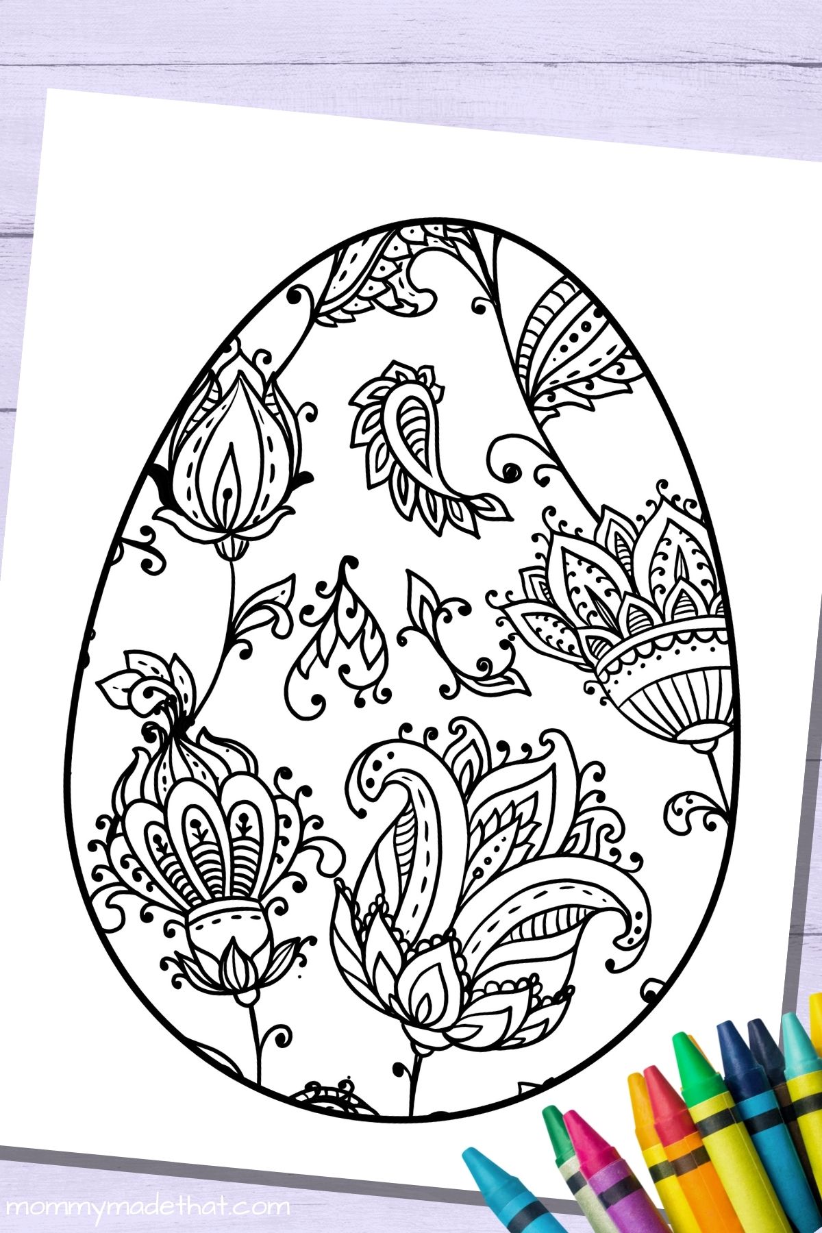 free Easter egg coloring sheets